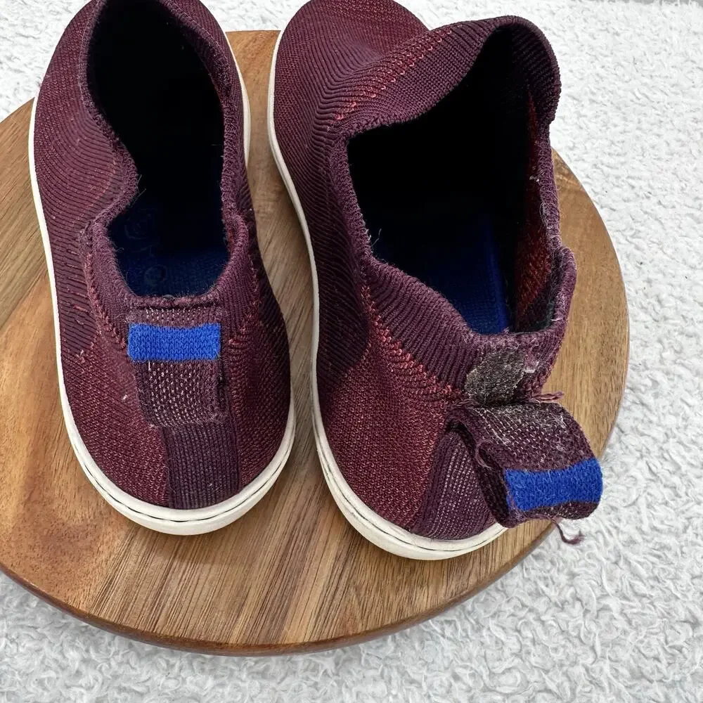Rothys Chelsea‎ Boot Womens 7.5 Berry Lattice Knit High Top Sneaker Ankle Shoes